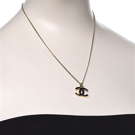 gold and black chanel costume necklace|Chanel inspired cc necklace.